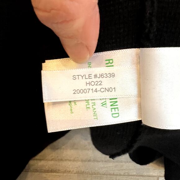 J. Crew Juliette Collarless Open Cardigan Sweater Blazer, Black, XS - Picture 5 of 7